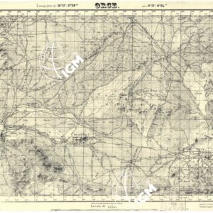 MAPA TOPOGRAFICA DE ESPANA - Orce
