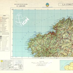 MAPA MILITAR DE ESPANA - La Coruna