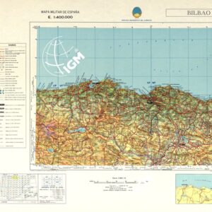 MAPA MILITAR DE ESPANA - Bilbao