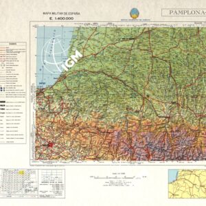 MAPA MILITAR DE ESPANA - Pamplona