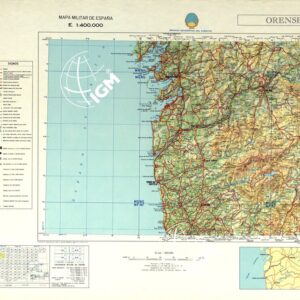 MAPA MILITAR DE ESPANA - Orense