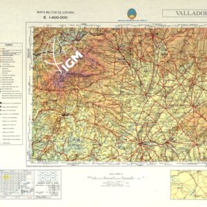 MAPA MILITAR DE ESPANA - Valladolid