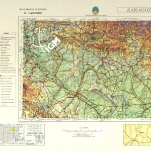 MAPA MILITAR DE ESPANA - Zaragoza