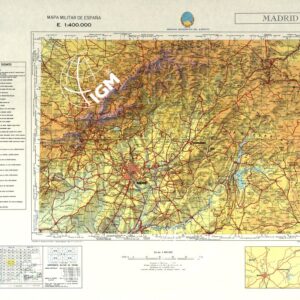 MAPA MILITAR DE ESPANA - Madrid