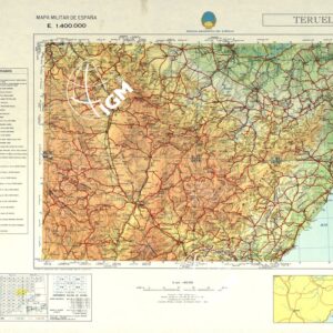 MAPA MILITAR DE ESPANA - Teruel