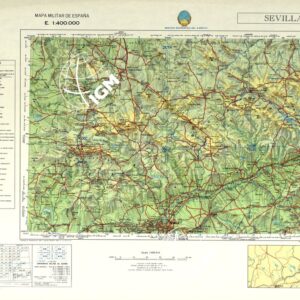 MAPA MILITAR DE ESPANA - Sevilla