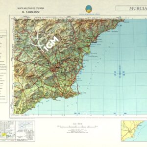 MAPA MILITAR DE ESPANA - Murcia