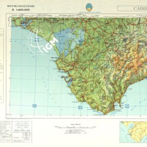 MAPA MILITAR DE ESPANA - Cadiz