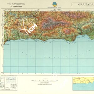 MAPA MILITAR DE ESPANA - Granada