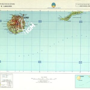 MAPA MILITAR DE ESPANA - Las Palmas de Gran Canaria (Gran Canaria, Fuerte Ventura, Sahara)