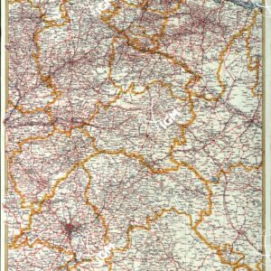 MAPA GENERAL ESPANA - Hoja 2 - Burgos - Madrid - Navarra - Santander - Viscaya - Zaragoza