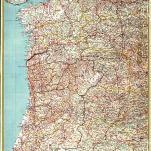 MAPA GENERAL ESPANA - Hoja 3 - La Coruna - Leon - Porto - Lugo - Salamanca - Valladolid