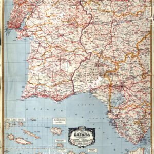MAPA GENERAL ESPANA - Hoja 5 - Badajoz - Caceres - Cadiz - Huelva - Sevilla