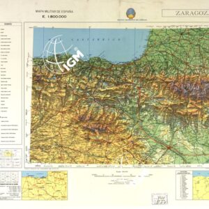 MAPA MILITAR DE ESPANA - Hoja 2-1 - Zaragoza