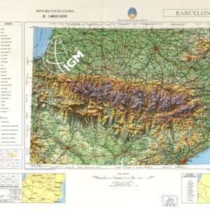 MAPA MILITAR DE ESPANA - Hoja 2'3-1 - Barcelona