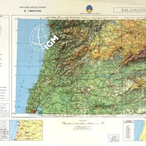 MAPA MILITAR DE ESPANA - Hoja 1-2 - Salamanca
