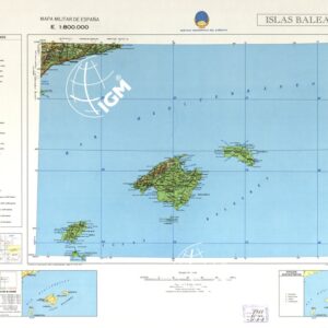 MAPA MILITAR DE ESPANA - Hoja 3-2 - Islas Baleares