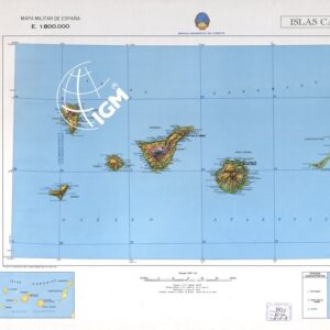 MAPA MILITAR DE ESPANA - Hoja 3-3 - Islas Canarias