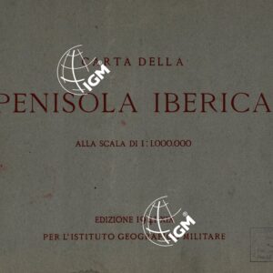 CARTA DELLA PENISOLA IBERICA - FOGLIO 1  TITOLO