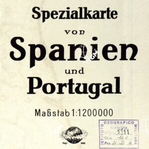 KARTE VON SPAINEN UND PORTUGAL - Copertina