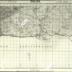MAPA TOPOGRAFICA DE ESPANA - Foglio 1057 - Dalias
