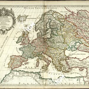 L'EUROPE DIVISEE SUIVANT L'ESTANDUE DE SES PRINCIPAUX ESTATS SUBDIVISE'S EN LEURS PRINCIPALES PROVINCES.