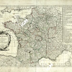 LE ROYAME DE FRANCE DIVISE' PAR GOUVERNEMENTS MILITAIRES