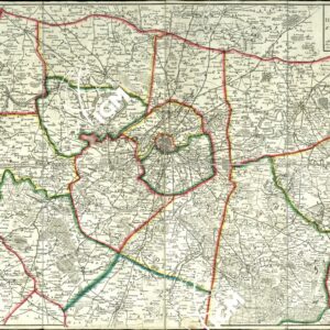 NOUVEAU PLAN DE ENVIRONS DE PARIS ET DEPART