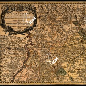 SUEVIA UNIVERSA-IX TABULIS DELINEATA IN QUIBUS OMNIUM - Foglio 1