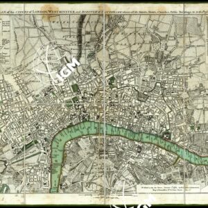 A NEW AND CORRECT PLAN OF THE CITLES OF LONDON