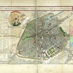 PLAN DE BRUXELLES ET DE SES FAUBOURG