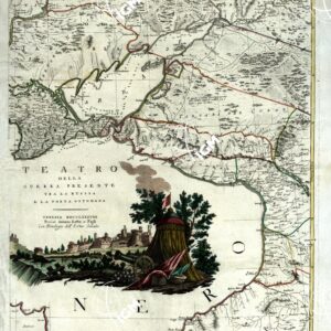 TEATRO DELLA GUERRA PRESENTE TRA  LA RUSSIA E LA PORTA OTTOMANA