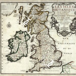 LES ISLES  BRITANIQUE OU SE TROUVENT KES ROYAUMES D'ALGLETERRE