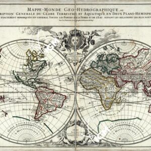 MAPPE MONDE GEO-HYDROGRAPHIQUE
