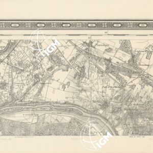 TABLEAU D'ASSEMBLAGE DES FEUILLES DE LA CARTE DU DEPARTEMENT DE LA SEINE - HERBLAY N°2
