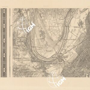TABLEAU D'ASSEMBLAGE DES FEUILLES DE LA CARTE DU DEPARTEMENT DE LA SEINE - POISSY N°7