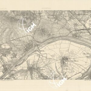 TABLEAU D'ASSEMBLAGE DES FEUILLES DE LA CARTE DU DEPARTEMENT DE LA SEINE - ARGENTEUIL N°9