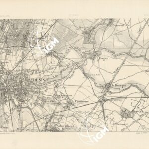 TABLEAU D'ASSEMBLAGE DES FEUILLES DE LA CARTE DEPARTEMENT DE LA SEINE - S.DENIS N°10