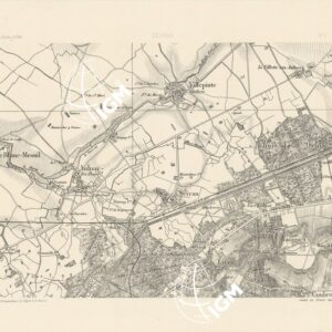 TABLEAUD'ASSEMBLAGE DES FEUILLES DE LA CARTE DEPARTEMENT DE LA SEINE - SEURAN N°11