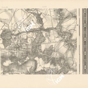 TABLEAU D'ASSEMBLAGE DES FEUILLES DE LA CARTE DU DEPARTEMENT DE LA SEINE - CLAYE N°12