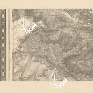 TABLEAU D'ASSEMBLAGE DES FEUILLES DE LA CARTE DU DEPARTEMENT DE LA SEINE - S. GERMAIN N°13