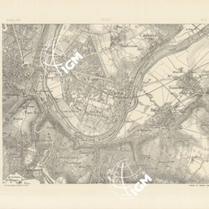 TABLEAU D'ASSEMBLAGE DES FEUILLES DE LA CARTE DU DEPARTEMENT DE LA SEINE - RUEIL N°14