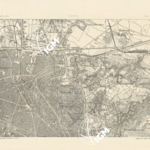 TABLEAU D'ASSEMBLAGE DES FEUILLES DE LA CARTE DU DEPARTEMENT DE LA SEINE - PANTIN N°16