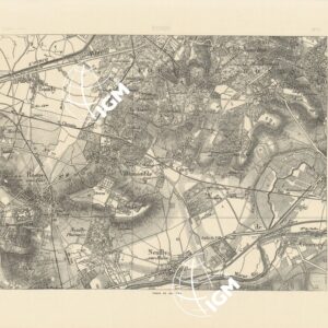 TABLEAU D'ASSEMBLAGE DES FEUILLES DE LA CARTE DU DEPARTEMENT DE LA SEINE - BONDY N°17