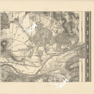 TABLEAU D'ASSEMBLAGE DES FEUILLES DE LA CARTE DU DEPARTEMENT DE LA SEINE - LAGNY N°18