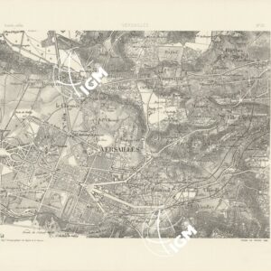 TABLEAU D'ASSEMBLAGE DES FEUILLES DE LA CARTE DU DEPARTEMENT DE LA SEINE - VERSAILLES N°20