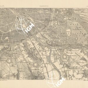 TABLEAU D'ASSEMBLAGE DES FEUILLES DE LA CARTE DU DEPARTEMENT DE LA SEINE - CHARENTON N°22