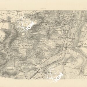 TABLEAU D'ASSEMBLAGE DES FEUILLES DE LA CARTE DU DEPARTEMENT DE LA SEINE - SCEAUX N°27