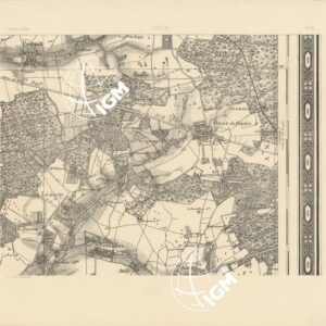 TABLEAU D'ASSEMBLAGE DES FEUILLES DE LA CARTE DEPARTEMENT DE LA SEINE - OZOIR N°30