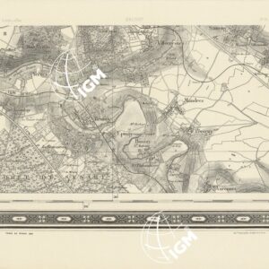 TABLEAU D'ASSEMBLAGE DES FEUILLES DE LA CRATE DU DEPARTEMENT DE LA SEINE - BRUNOY N°35